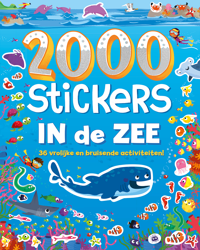 2000 stickers In de zee